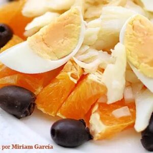 Remojón andaluz. Ensalada de bacalao y naranja