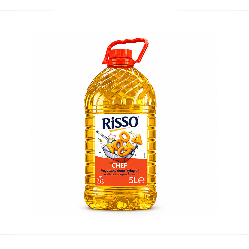CHEF ACEITE ESP. FRITURA RISSO  GARRAFA. 5 L. Con ALTO OLEICO